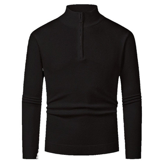 Half-Zip-Pullover Herren | Stehkragen & Rippbündchen