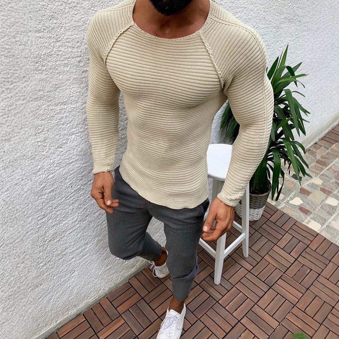 Strickpullover Herren | Raglanärmel & Rippstruktur 3
