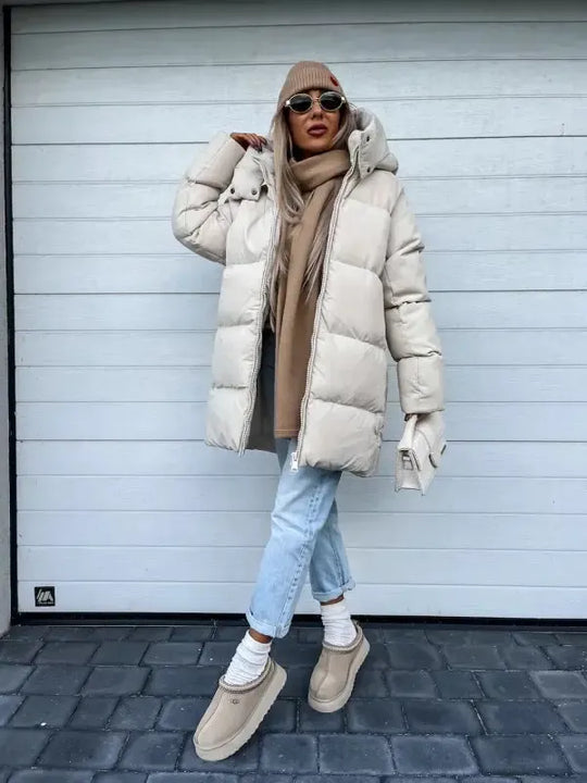 Jas_Dames_Winter_Gewatteerd_Half_Lang_Capuchon_Afneembaar_Rits_Victoria_Mar_Nederland_Belgie1