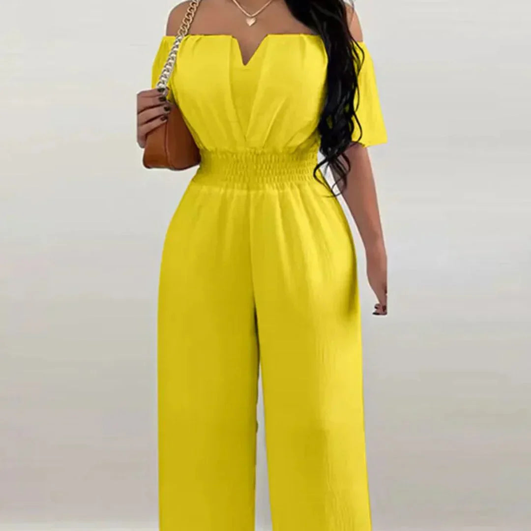 Off-Shoulder-Sommer-Jumpsuit Damen - Tessa 11