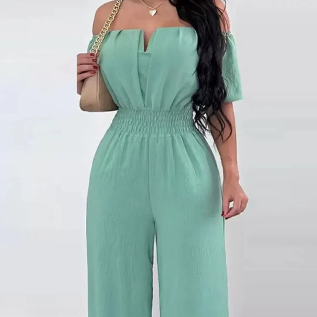 Off-Shoulder-Sommer-Jumpsuit Damen - Tessa 7