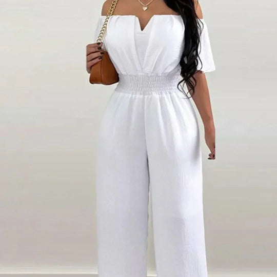 Off-Shoulder-Sommer-Jumpsuit Damen - Tessa 9