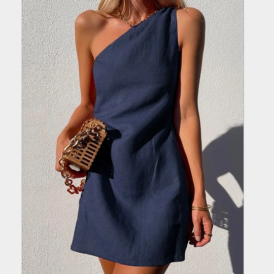 One-Shoulder-Maxikleid Damen Elegantes Sommerdesign - Selina 9
