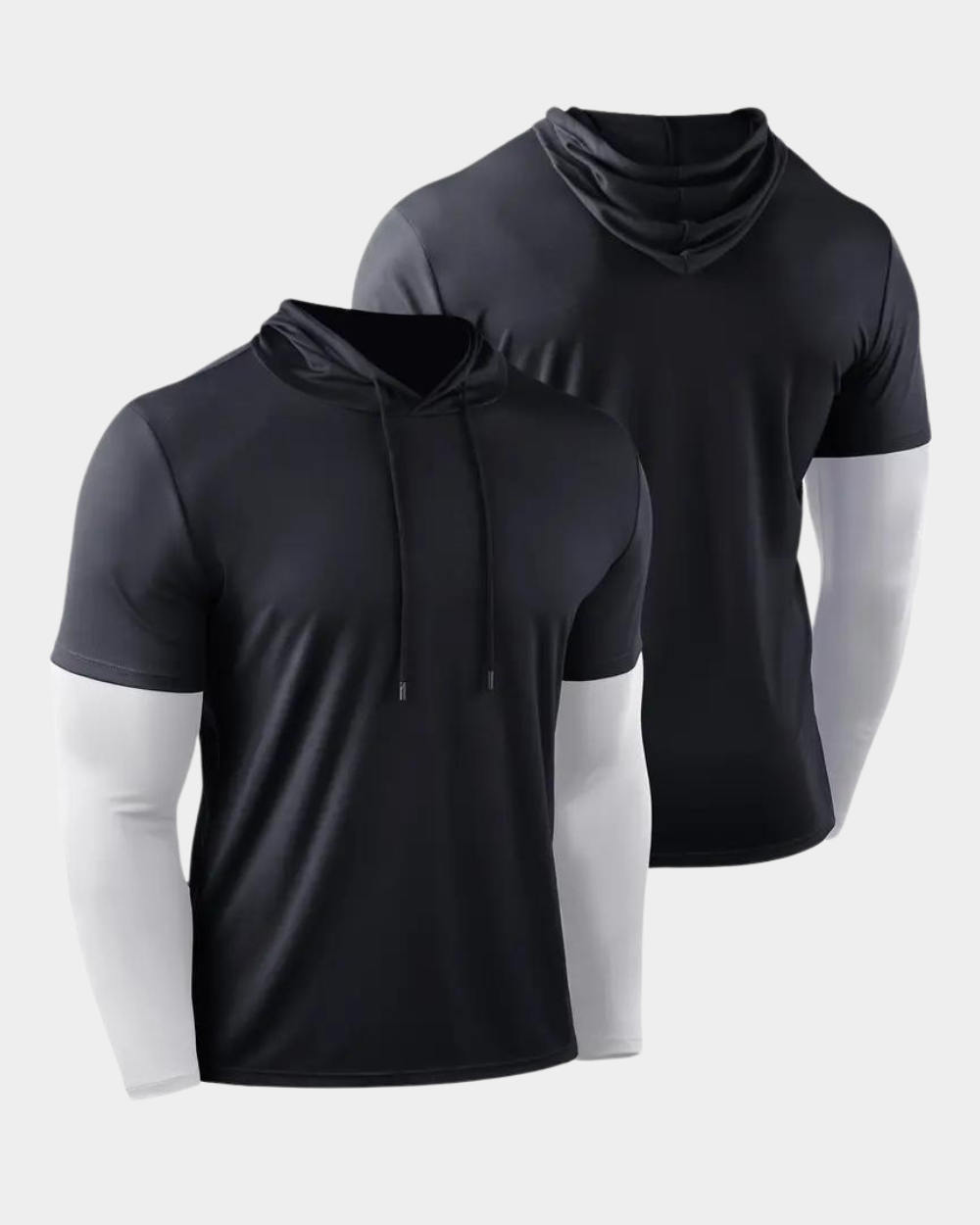 Herren Hoodie atmungsaktiv leicht verstellbare Kapuze mit Reflektoren