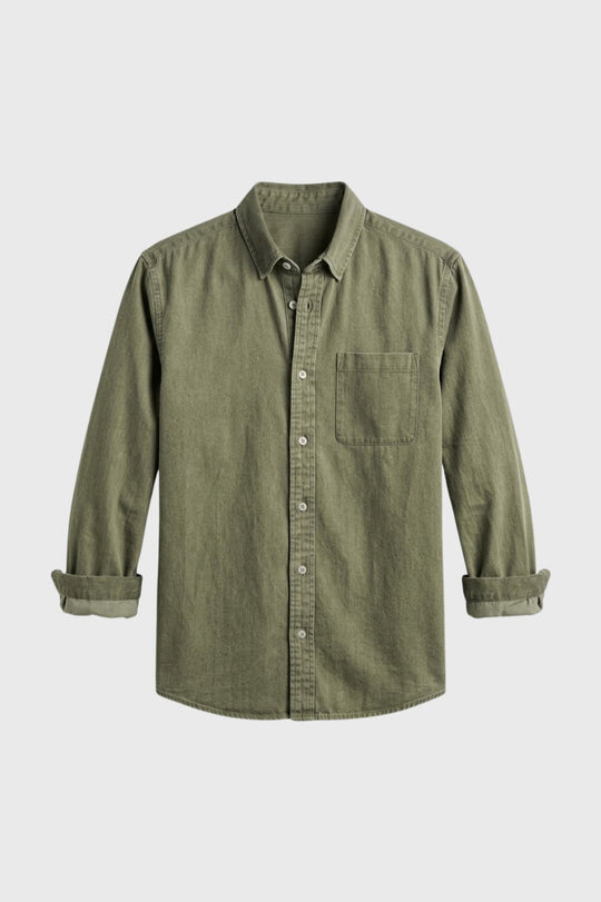 Overhemd Heren | Relaxed Fit & Borstzak