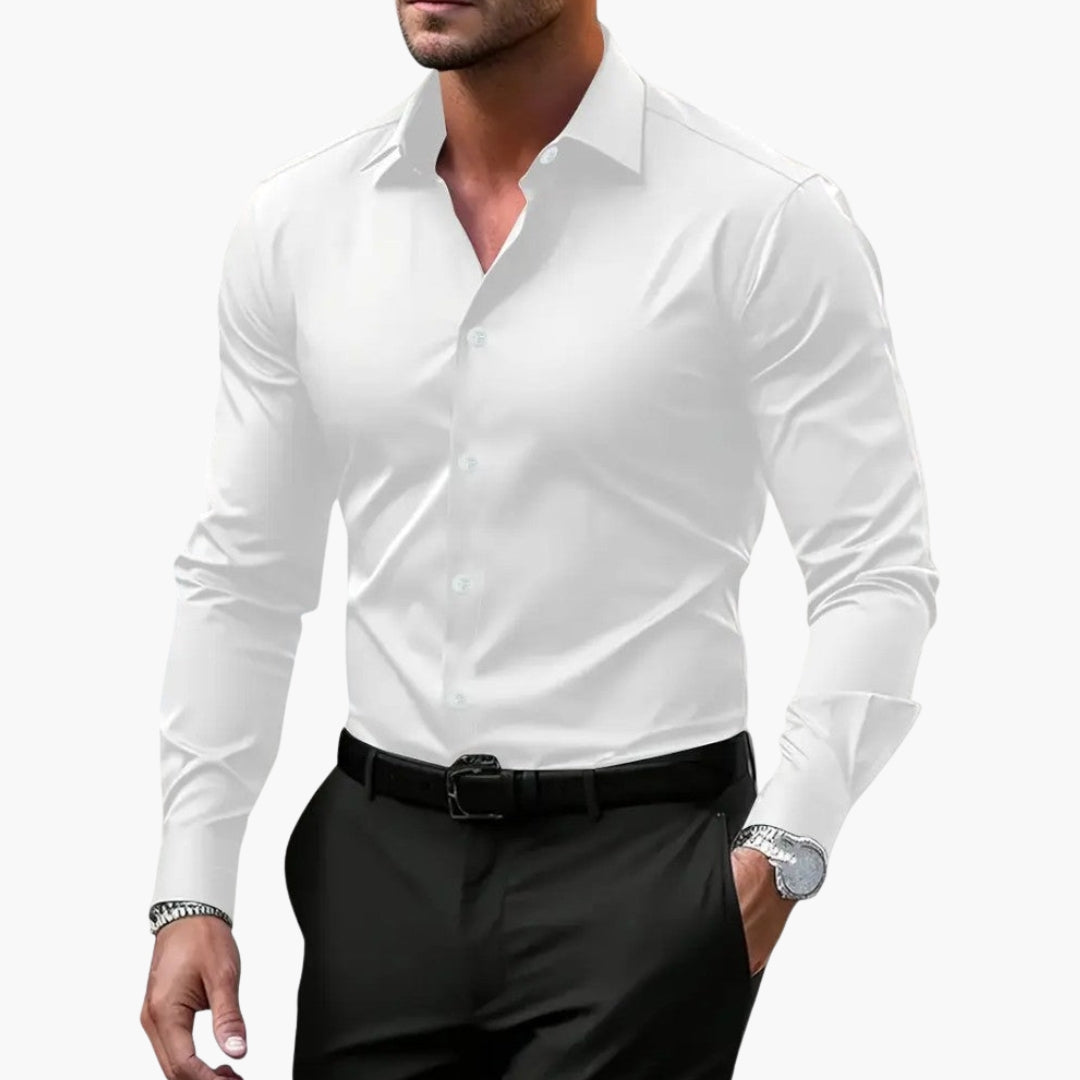 Overhemd Heren | Slim Fit & Gestructureerde Kraag voor elk Moment
