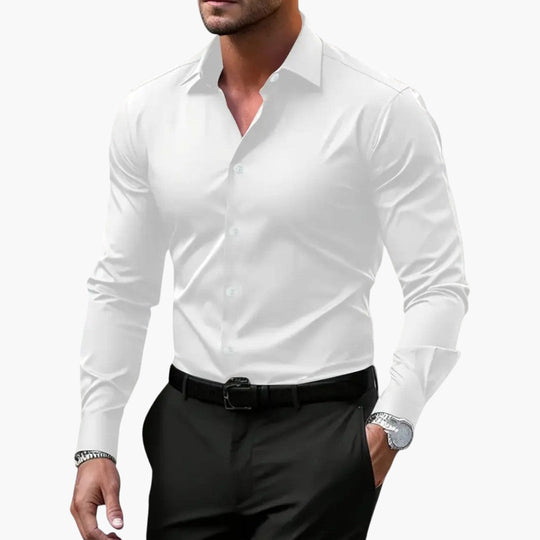Overhemd Heren | Slim Fit & Gestructureerde Kraag voor elk Moment