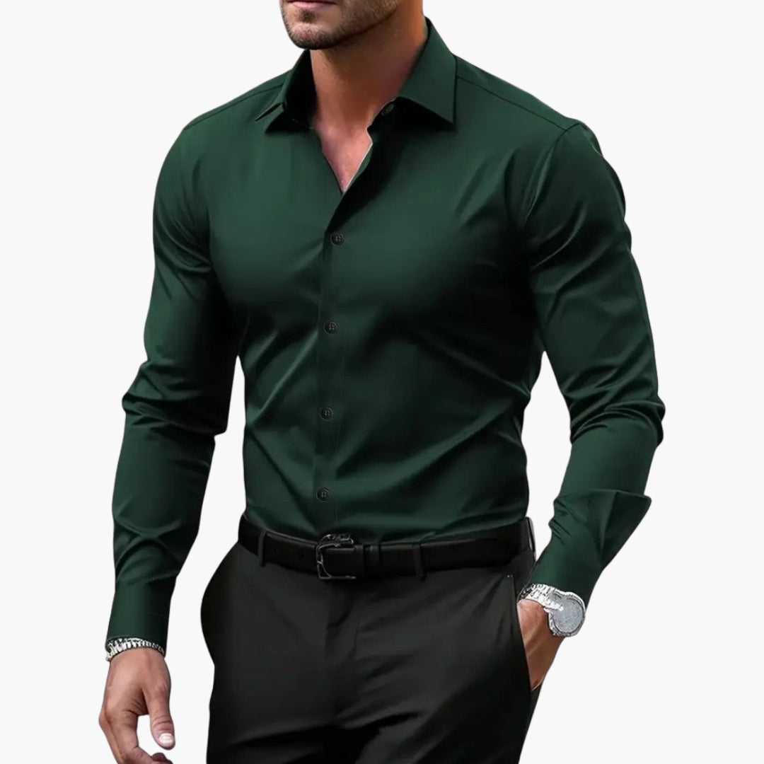 Overhemd Heren | Slim Fit & Gestructureerde Kraag voor elk Moment