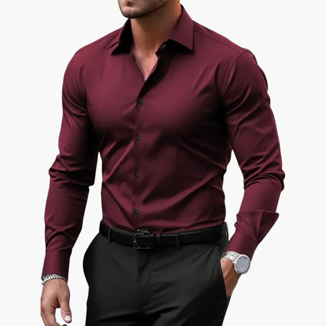 Overhemd Heren | Slim Fit & Gestructureerde Kraag voor elk Moment