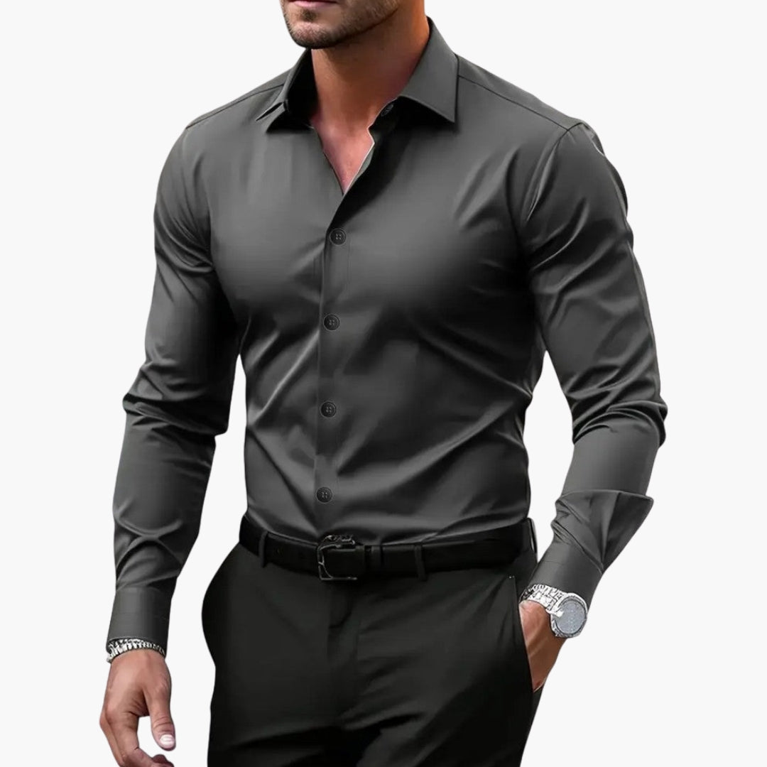 Overhemd Heren | Slim Fit & Gestructureerde Kraag voor elk Moment