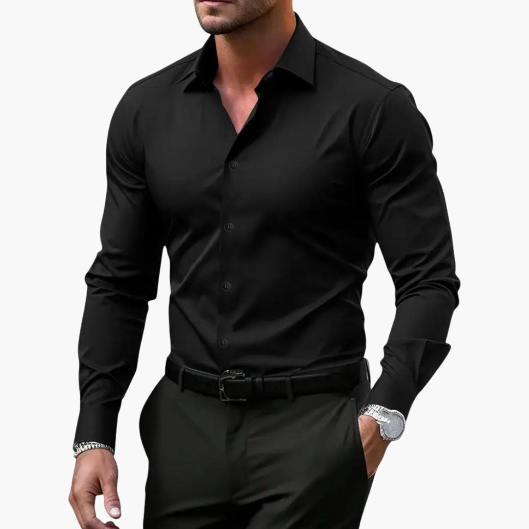 Overhemd Heren | Slim Fit & Gestructureerde Kraag voor elk Moment