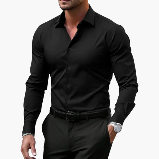 Overhemd Heren | Slim Fit & Gestructureerde Kraag voor elk Moment