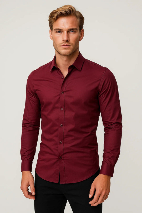 Overhemd Heren Slim Fit | Verzorgde Look & Comfort de Hele Dag