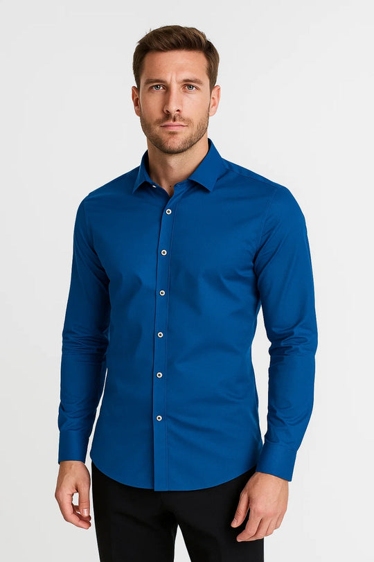 Overhemd Heren Slim Fit | Verzorgde Look & Comfort de Hele Dag