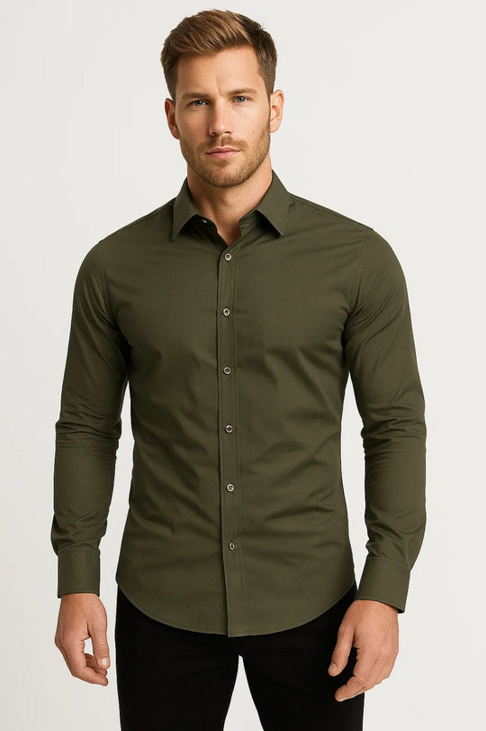 Overhemd Heren Slim Fit | Verzorgde Look & Comfort de Hele Dag
