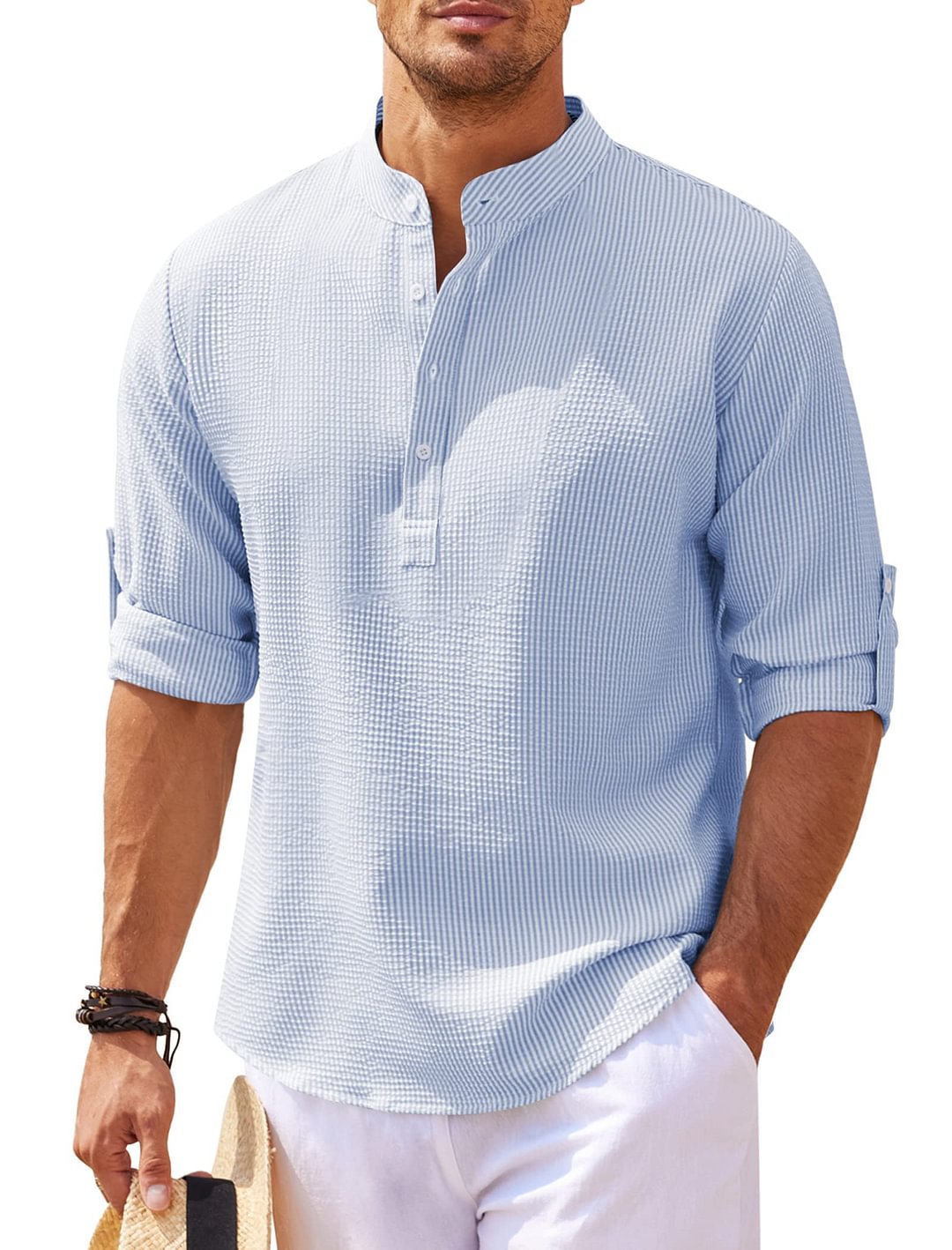 Overhemd Mannen | Casual Stijl & Oprolbare Mouwen