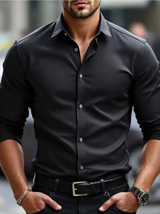 Overhemd Slim Fit Heren | Rekbaar & Bewegingsvrij Comfort