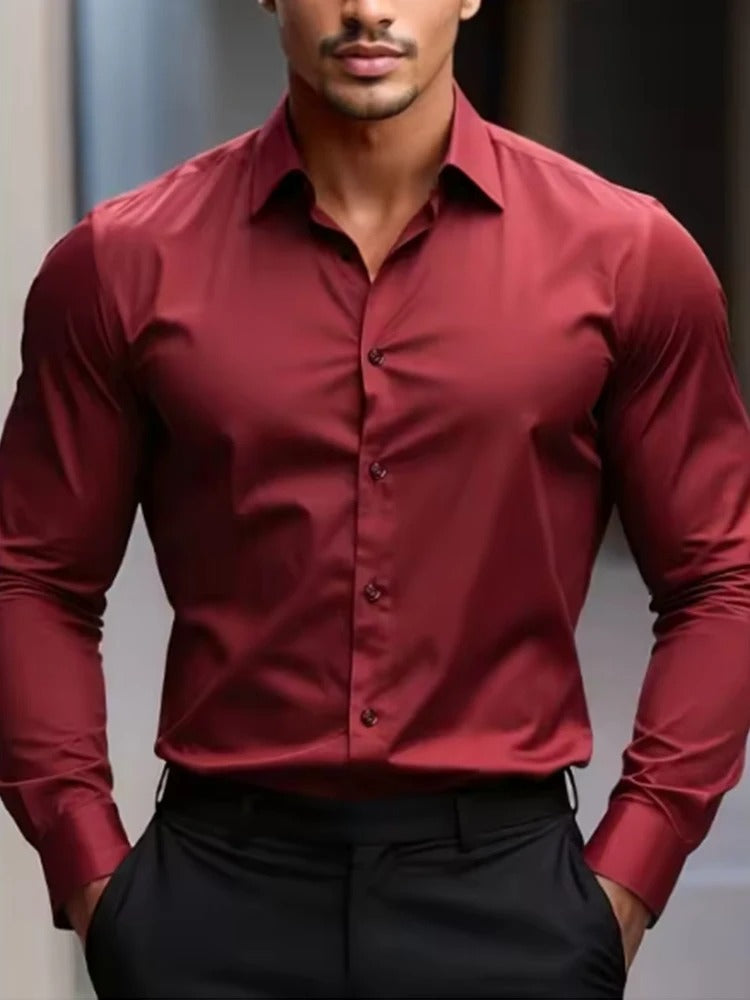Overhemd Slim Fit Heren | Rekbaar & Bewegingsvrij Comfort