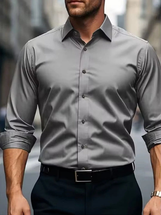 Overhemd Slim Fit Heren | Rekbaar & Bewegingsvrij Comfort