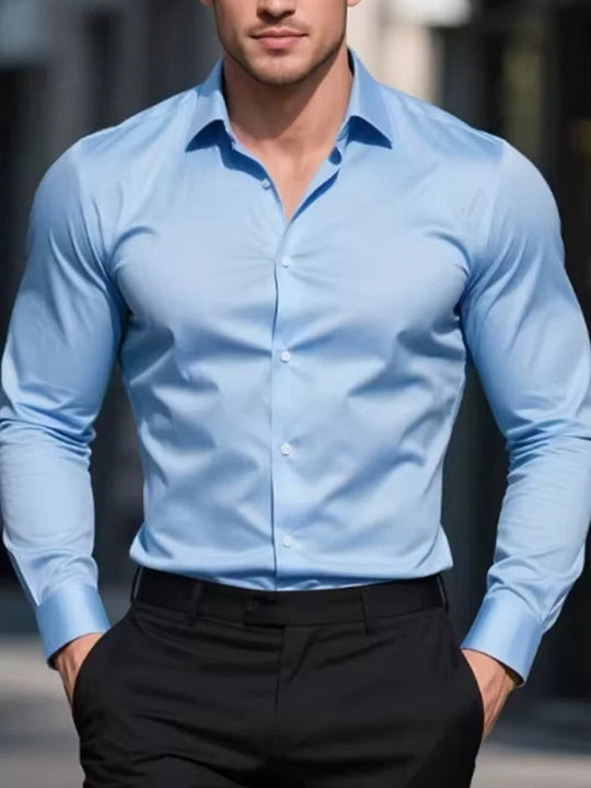 Overhemd Slim Fit Heren | Rekbaar & Bewegingsvrij Comfort