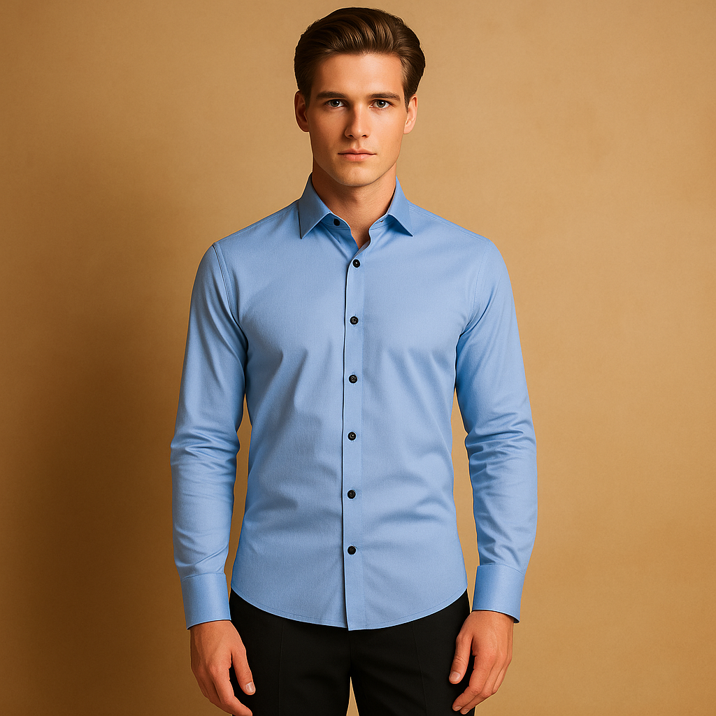 Overhemd Slim Fit Heren | Stretch voor Bewegingsvrijheid