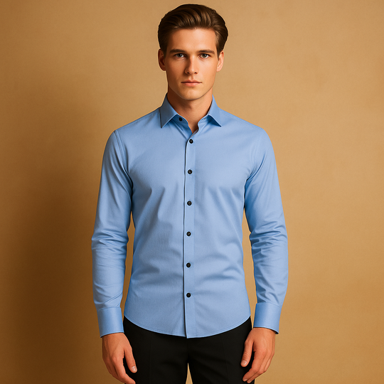 Overhemd Slim Fit Heren | Stretch voor Bewegingsvrijheid