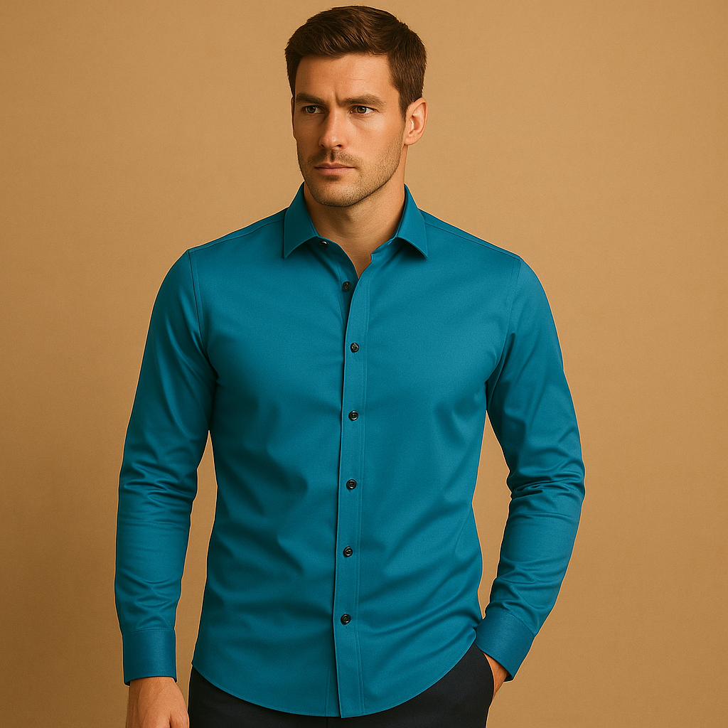 Overhemd Slim Fit Heren | Stretch voor Bewegingsvrijheid