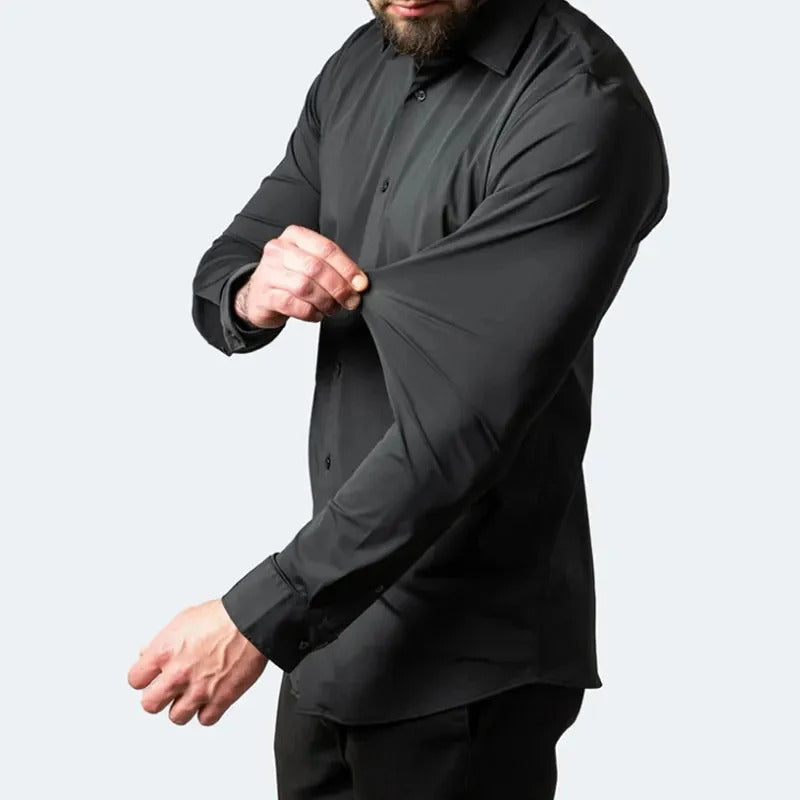 Overhemd met hoge stretch Heren | Strijkvrij & Ademend Comfort