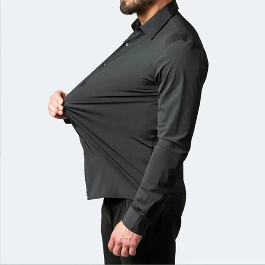 Overhemd met hoge stretch Heren | Strijkvrij & Ademend Comfort