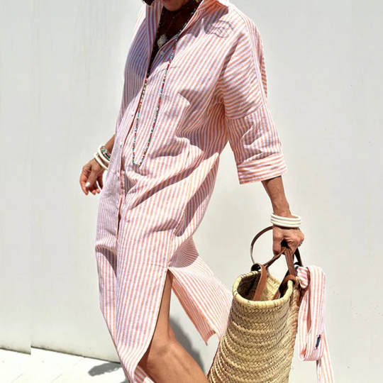 Overhemdjurk Dames | Gestreept & Casual Zomerse Stijl