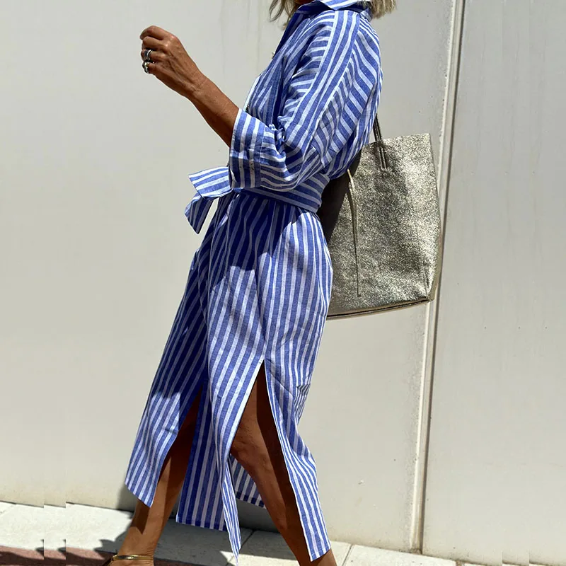 Overhemdjurk Dames | Gestreept & Casual Zomerse Stijl