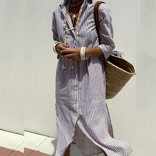 Overhemdjurk Dames | Gestreept & Casual Zomerse Stijl