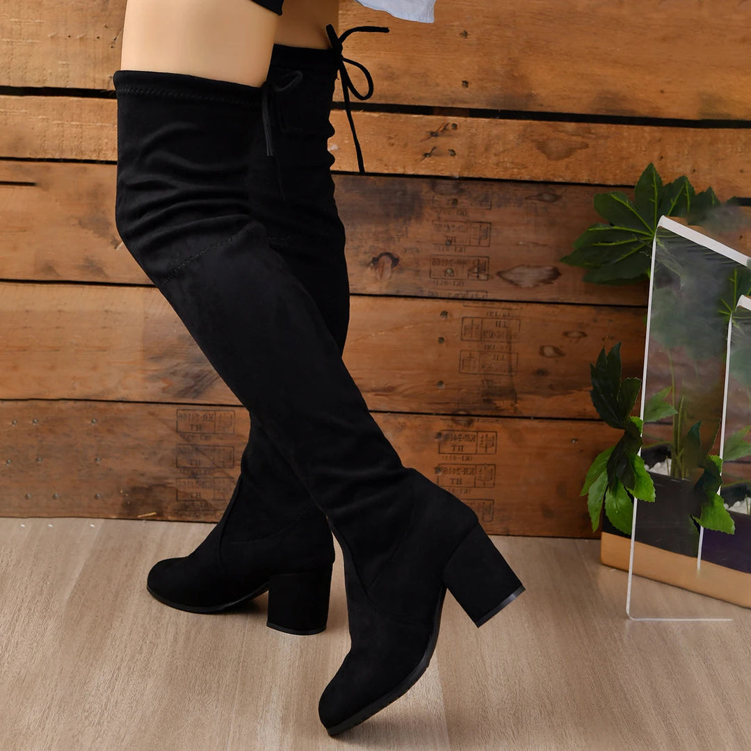 Overknee Laarzen Dames | Blokhak & Elegant Design