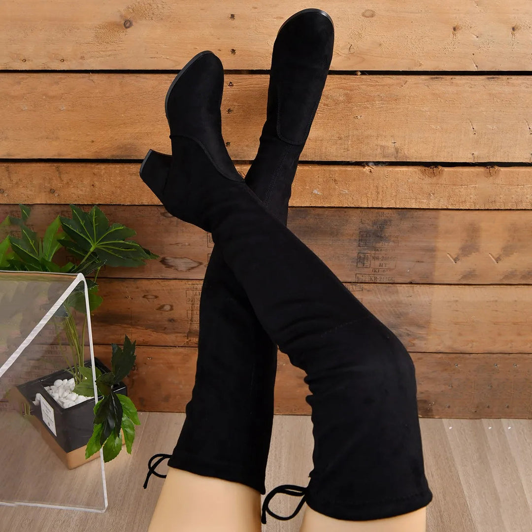Overknee Laarzen Dames | Blokhak & Elegant Design