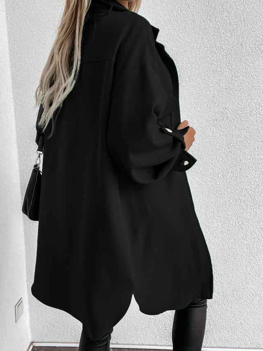 Overshirt Damen | Mit Wollkragen & Revers 5