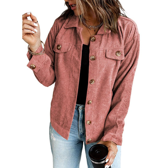 Overshirt Damen | Reverskragen & Asymmetrischer Saum