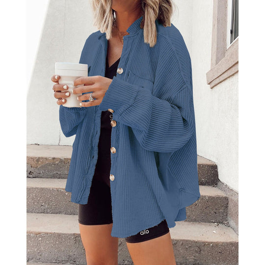 Overshirt Damen | Reverskragen & Asymmetrischer Saum