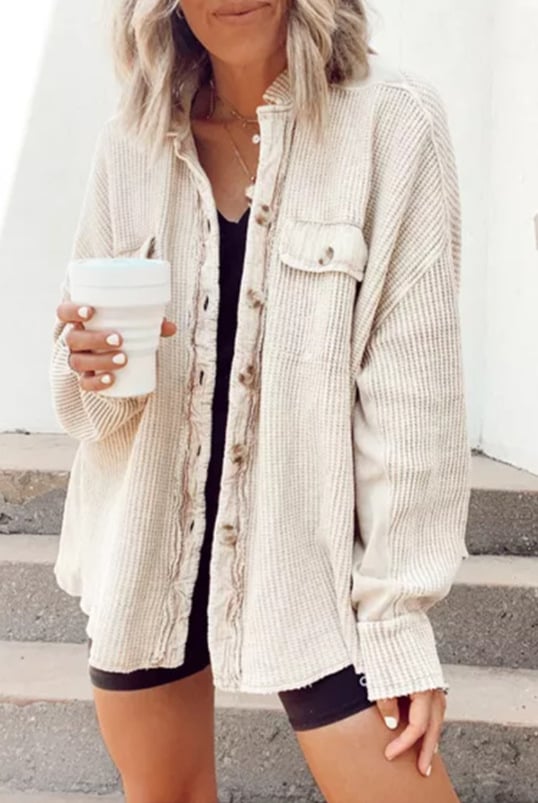 Overshirt Damen | Reverskragen & Asymmetrischer Saum
