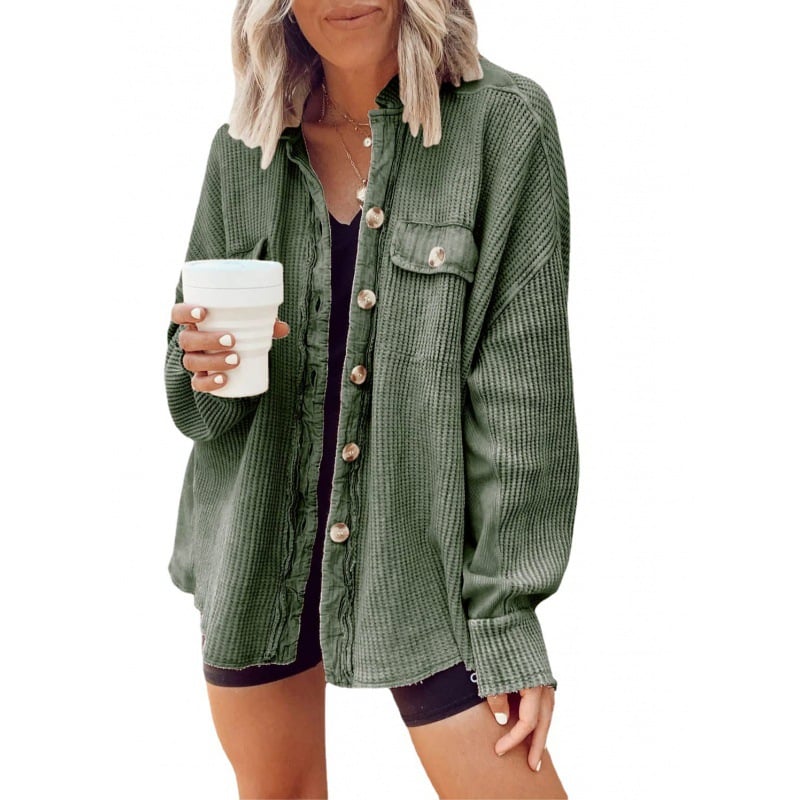 Overshirt Damen | Reverskragen & Asymmetrischer Saum