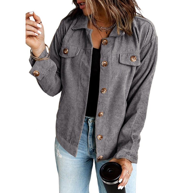 Overshirt Damen | Reverskragen & Asymmetrischer Saum