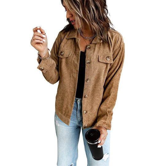 Overshirt Damen | Reverskragen & Asymmetrischer Saum