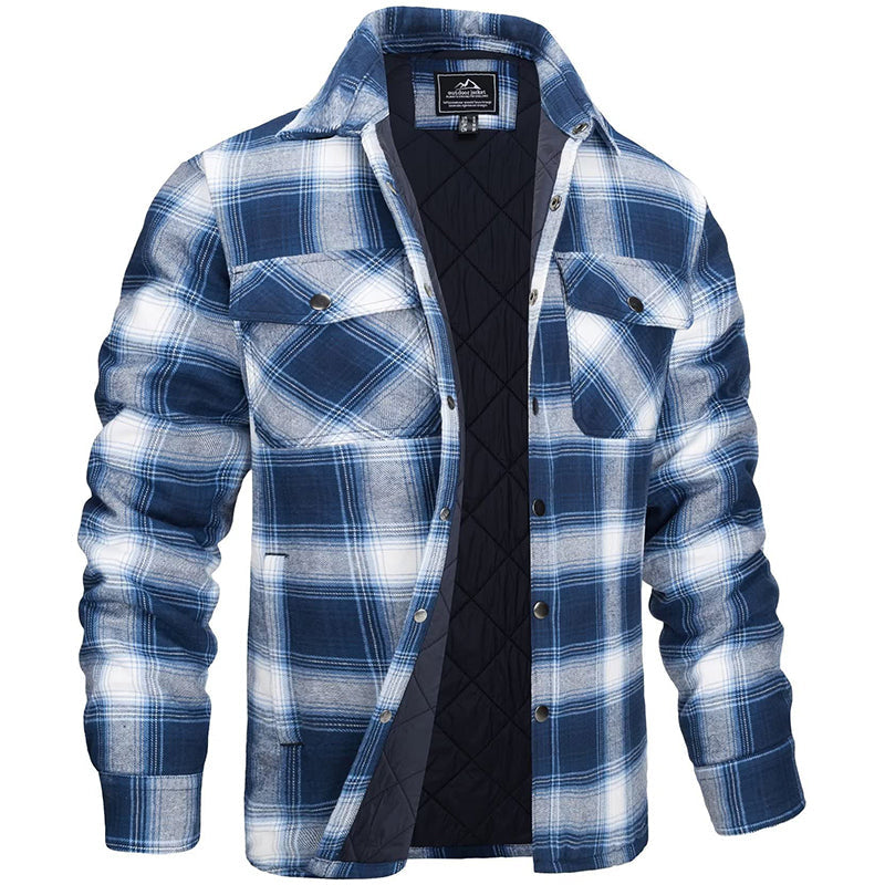 Flannellen Heren Overshirt met Ruitpatroon voor Lente 3