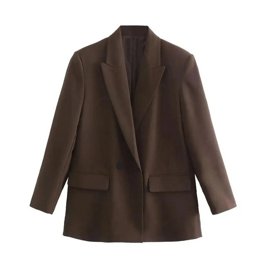 Oversized Blazer Dames | Dubbele Knoopsluiting & Elegante Powerlook