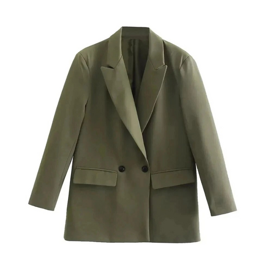 Oversized Blazer Dames | Dubbele Knoopsluiting & Elegante Powerlook