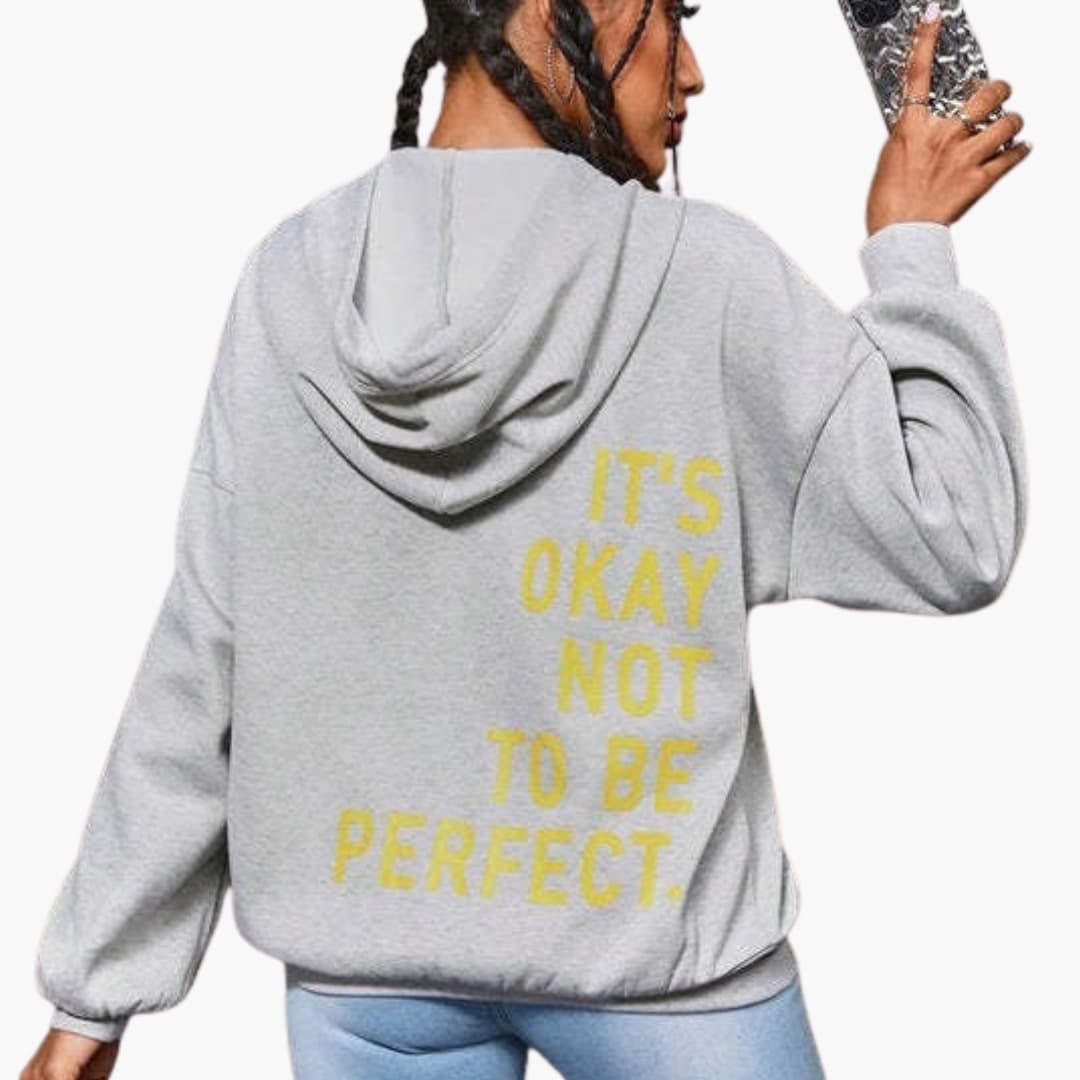Oversized Hoodie Damen | Rückenprint & Kuschelig Warm