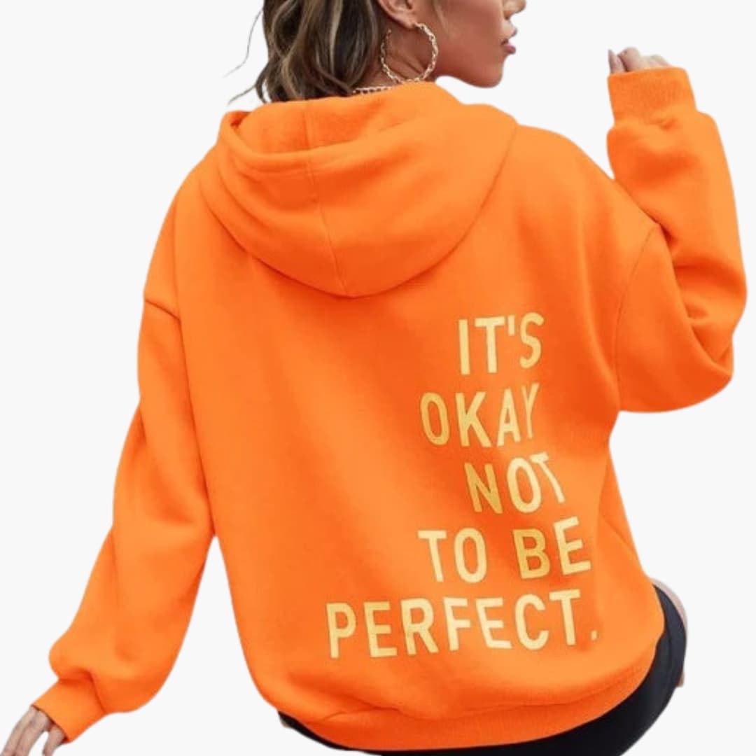 Oversized Hoodie Damen | Rückenprint & Kuschelig Warm