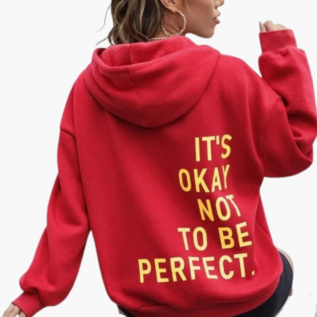 Oversized Hoodie Damen | Rückenprint & Kuschelig Warm