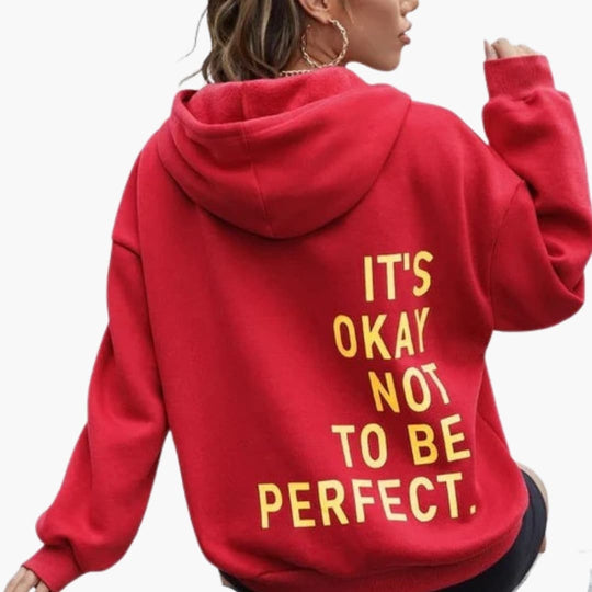 Oversized Hoodie Damen | Rückenprint & Kuschelig Warm