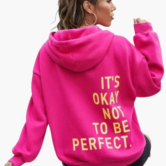 Oversized Hoodie Damen | Rückenprint & Kuschelig Warm