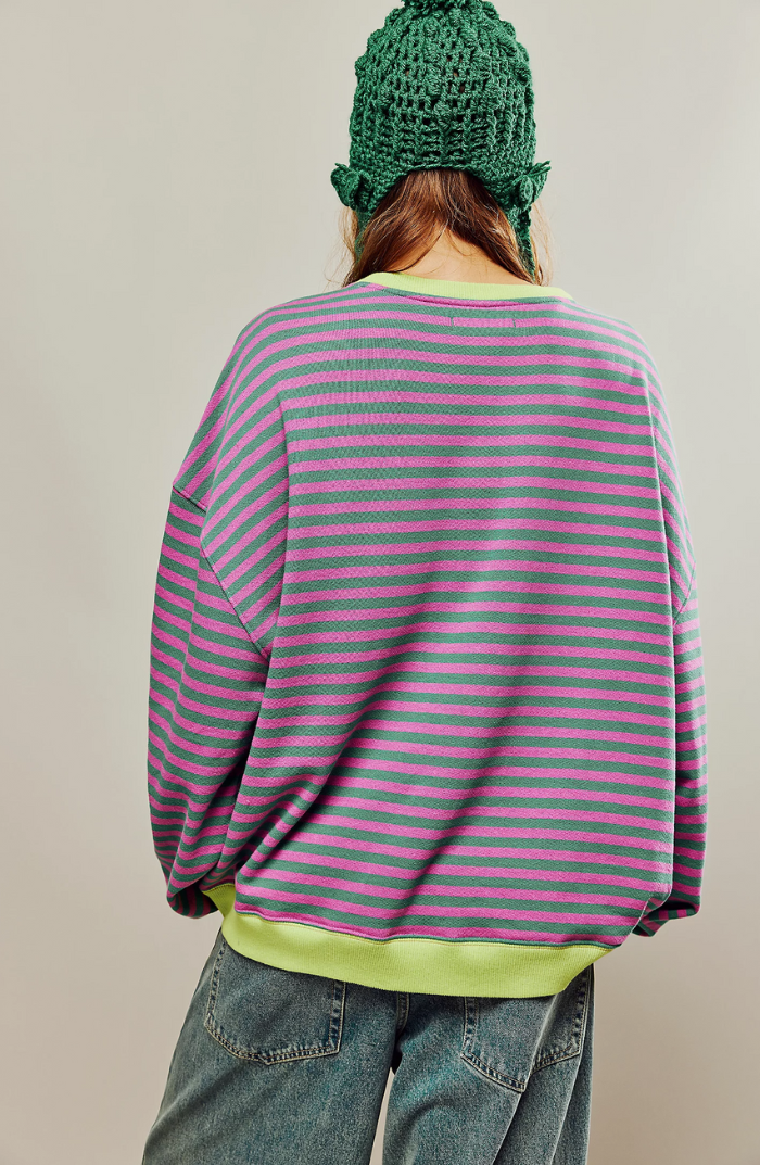 Oversized Sweater Damen | Gestreift & Lässig